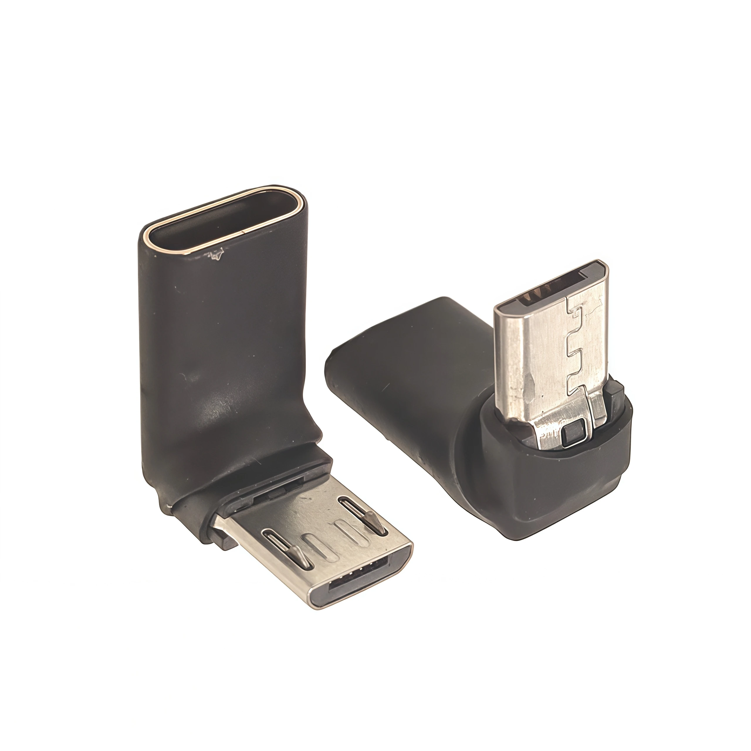 Adaptador Up bend tipo C hembra a Micro USB Android macho para convertidor de teléfono móvil V8, cargador, transmisión de datos - imagen 2