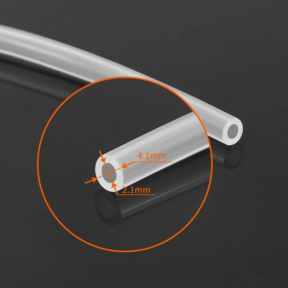 Tubo de PTFE Teflonto de 1M, extrusora Bowden de extremo caliente MK8 de 2x4mm, tubo de alimentación de filamento PLA ABS TPU PETG de 1,75mm para impresora 3D Ender 3 V2 - imagen 5