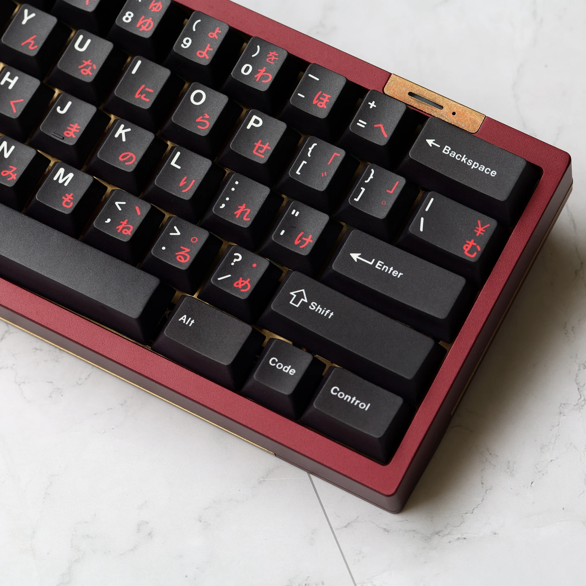 JKDK Studio WOB Cherry profile Dye Sub Keycap Set, PBT, plástico negro para teclado mecánico 61, 68, 84, 87, 104 Cherry Mx Switch - imagen 2