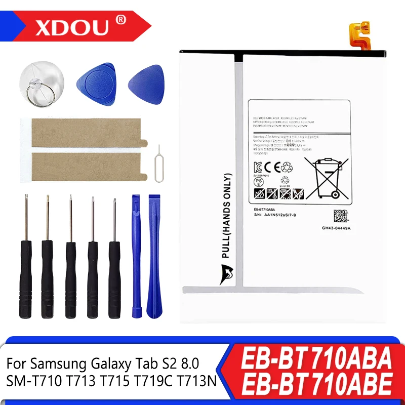Nueva tableta EB-BT710ABA EB-BT710ABE batería de 4000mAh para Samsung Galaxy Tab S2 8,0 SM-T710 T713 T715 T719C T713N