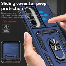Galaxy A36 5G – Funda Cámara Deslizante Silicona con Soporte Magnético