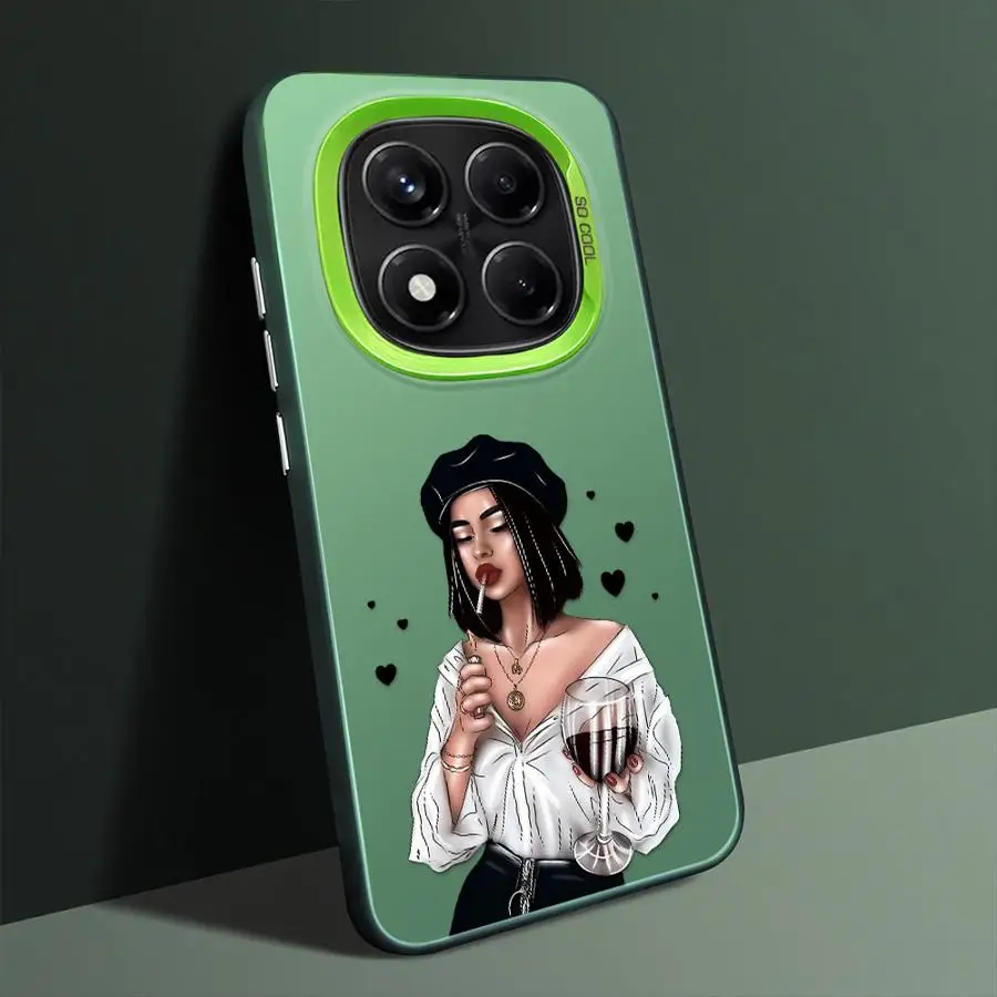 Funda para Xiaomi Redmi Note 13 12 11 9s 14 Pro Plus 12s 11s 10Lite 10s, funda trasera para teléfono, dibujos animados urbanos para mujeres - imagen 2