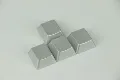 silvery wasd keycaps