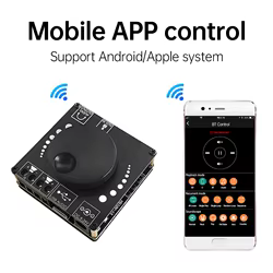 Placa amplificadora Digital estéreo HIFI 20W * 2 AP51H, compatible con Bluetooth, amplificador de potencia de sonido de doble canal, módulo amplificador para cine en casa