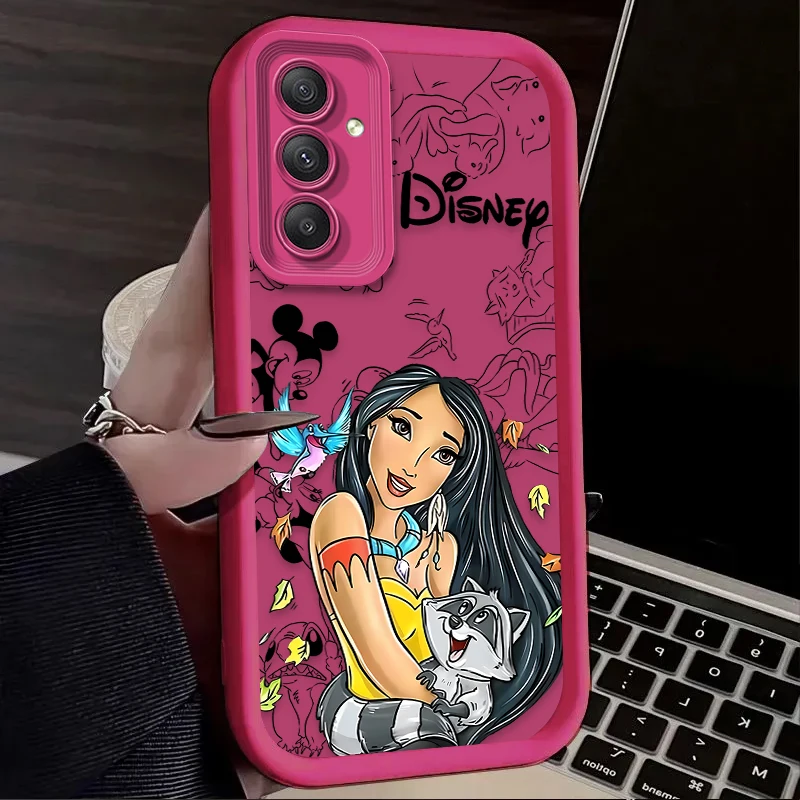 Funda de teléfono de princesa Sirenita de Disney para Samsung Galaxy S24 S23 S22 S21 Ultra Plus FE A54 A34 A14 A73 A53 A33 5G, funda suave - imagen 5