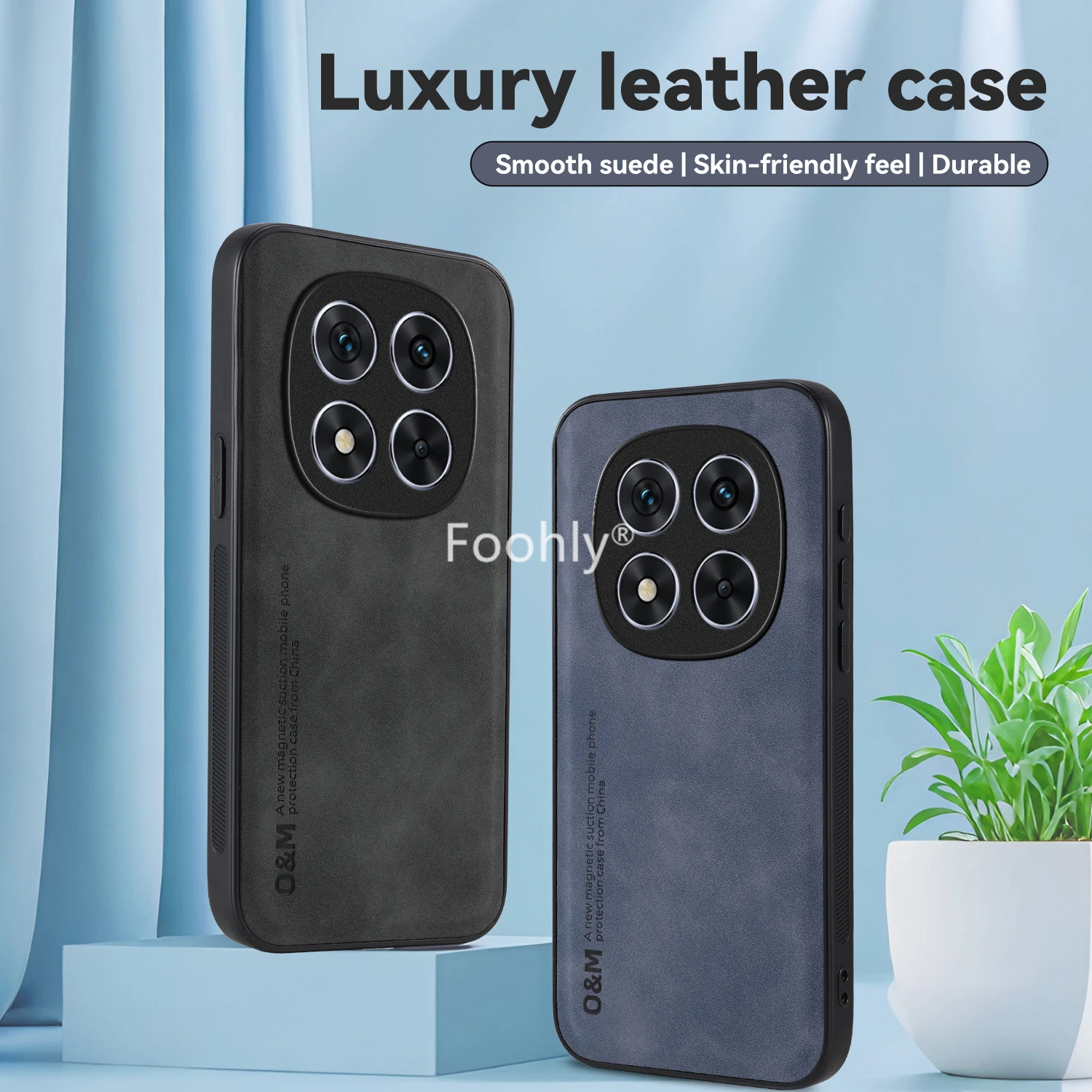 Funda magnética a prueba de golpes con sensación de piel para Xiaomi Redmi Note 14 Pro 5G 14 Pro + Plus, Funda protectora trasera - imagen 3