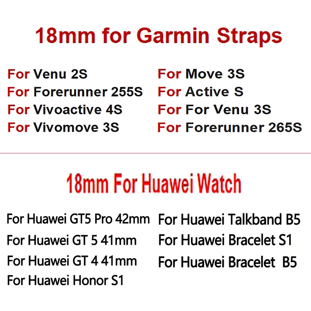Correa de 18mm para mujer, pulsera para Huawei Watch GT5 Pro 42mmGT5 4 41mm para Garmin Vivoactive 4S Venu 3S 2S, correas de reloj vaqueras - imagen 4