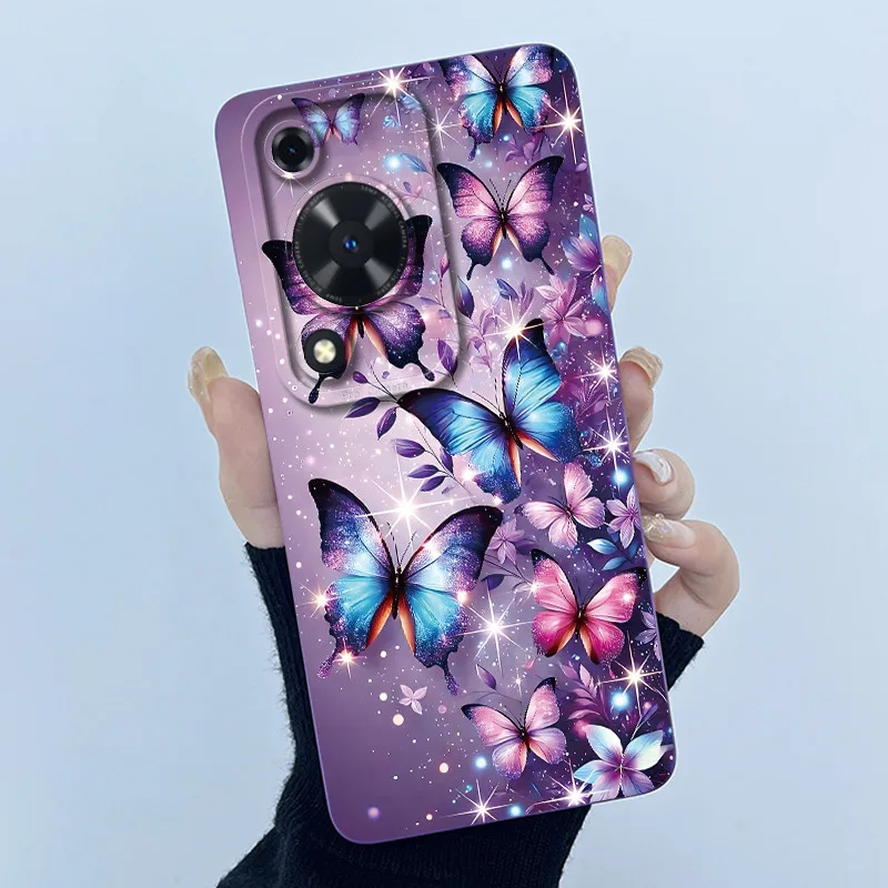 Para Huawei Nova Y72 funda de teléfono moda simplicidad flor mate carcasa de silicona para Huawei Nova Y72S Y63 Y 72 carcasa trasera - imagen 3
