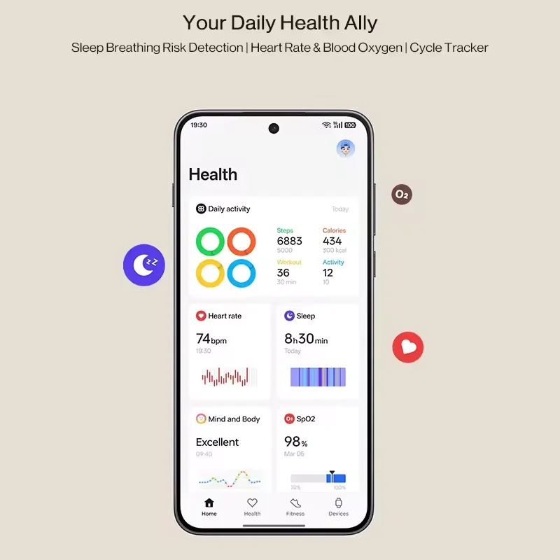 Versión global OnePlus Watch 3 Smartwatch de 43 mm Pantalla AMOLED de 1,32 pulgadas Hasta 60 horas de duración de la batería Wear OS by Google GPS NFC - imagen 4