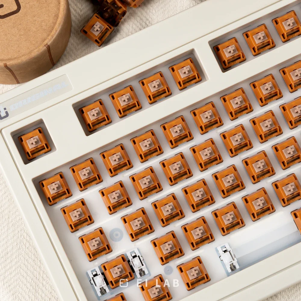 EILAB x HMX-interruptores vaqueros, teclado mecánico personalizado, interruptores lineales, lubricados en fábrica, fondo avanzado, fuerza de actuación de 42g - imagen 5