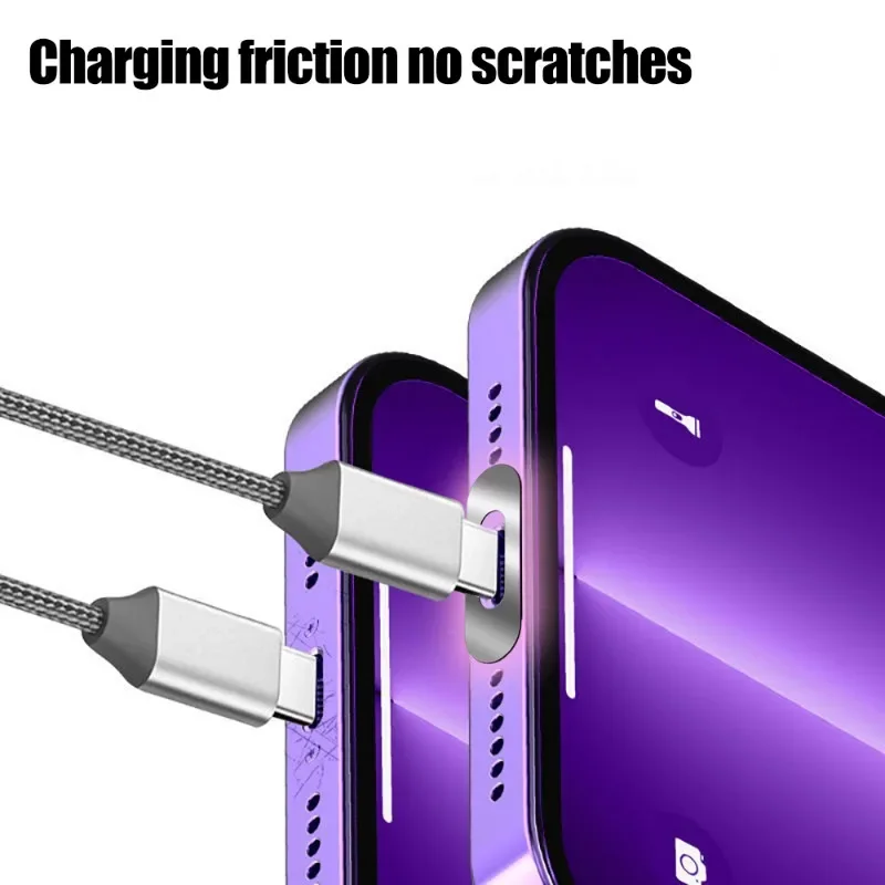 40/10 Uds. Pegatinas de película protectora de puerto de carga de Metal para iPhone 17 16 Pro Max interfaz Protector antiarañazos para puertos USB C - imagen 5