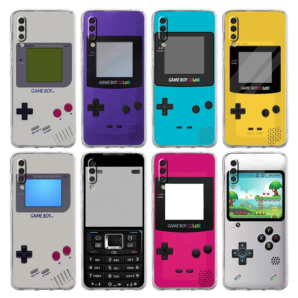 Funda Gameboy Boy para Samsung Galaxy A14, A50, A70, A30, A40, A20E, A10, A10S, A20S, A02S, A04S, A12, A22, A32, A34, A42, A52, 5G, A54