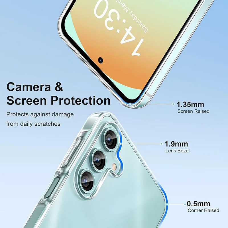 Funda blanda de silicona transparente para Samsung Galaxy A17 A07 4G 5G A 17 07 2025, funda trasera transparente ultrafina a prueba de golpes - imagen 3