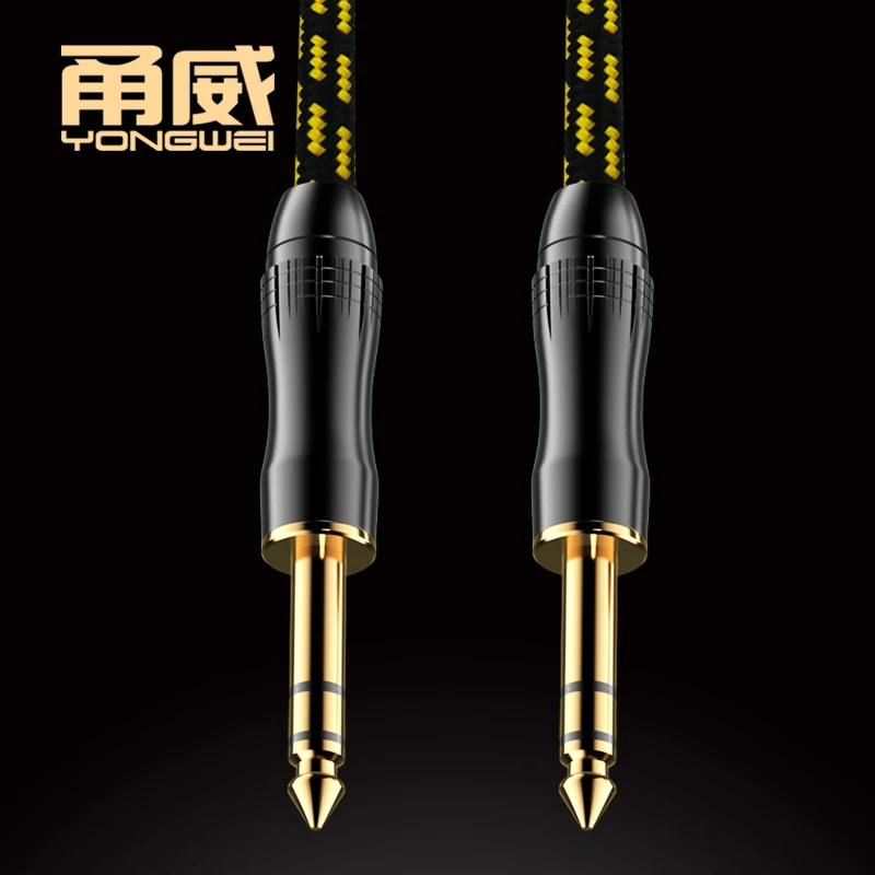 YONGWEI Cable de Audio con clavija de 6,35mm, conector macho a macho, Cable auxiliar para micrófono y guitarra eléctrica - imagen 5