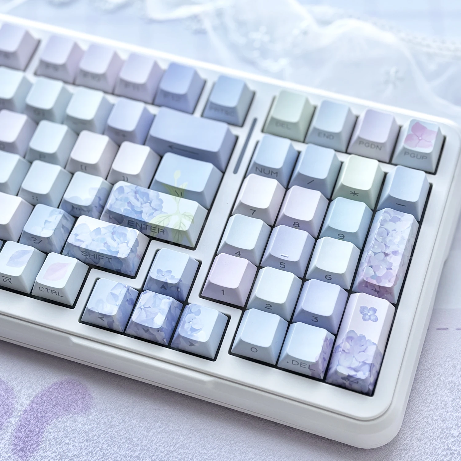 Tapa de llave con grabado lateral personalizado, accesorio de Teclado mecánico con diseño de cereza, PBT, 130 - imagen 5