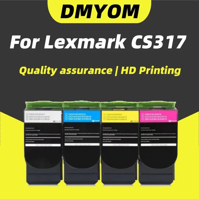 Cartucho de tóner CS317 para impresora Lexmark CS517 CS517de CX317 CX317dn CX417 CX417de CX517 CX517de 317 - imagen 2