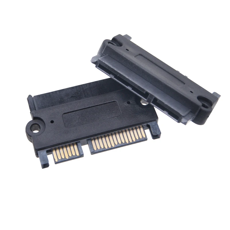Convertidor de conector SATA a SATA de 22 pines, adaptador recto de 180 grados Vertical de 90 grados, SFF-8482 SAS a SATA 3,0 para HDD SSD - imagen 3