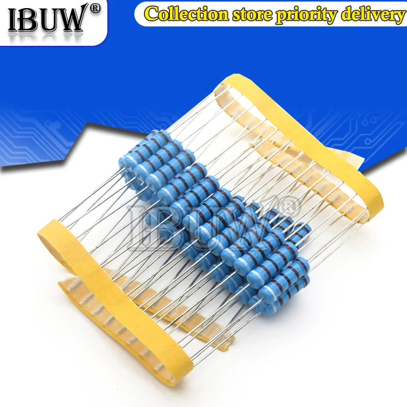 20 piezas resistencia de película metálica de 2W 1% 1R ~ 1M 2.2R 4.7R 10R 22R 47R 100R 220R 470R 1K 10K 100K 2,2 4,7 10 22 47 100 220 470 ohm - imagen 3