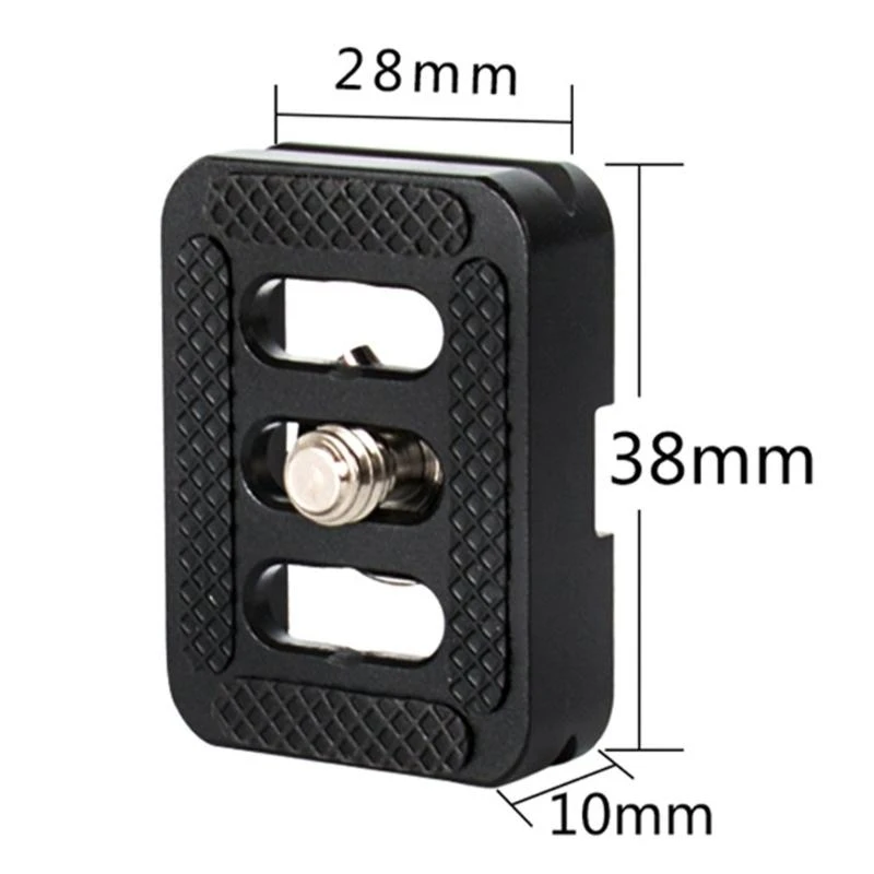 Placa de liberación rápida de Metal para SIRUI TY-C10 con tornillo de cámara de 1/4 ''-20, placa de montaje para trípode, compatible con cabezal de bola para trípode de cámara DSLR - imagen 2
