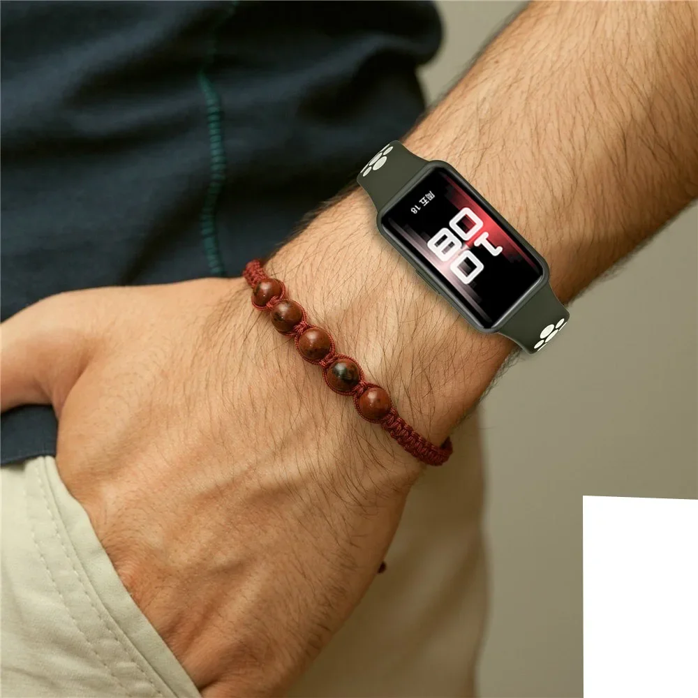 Correa de muñeca de silicona + funda de TPU para Huawei Band 10 9 8, reemplazo de pulsera de dos colores, accesorio de cubierta protectora de pantalla - imagen 2