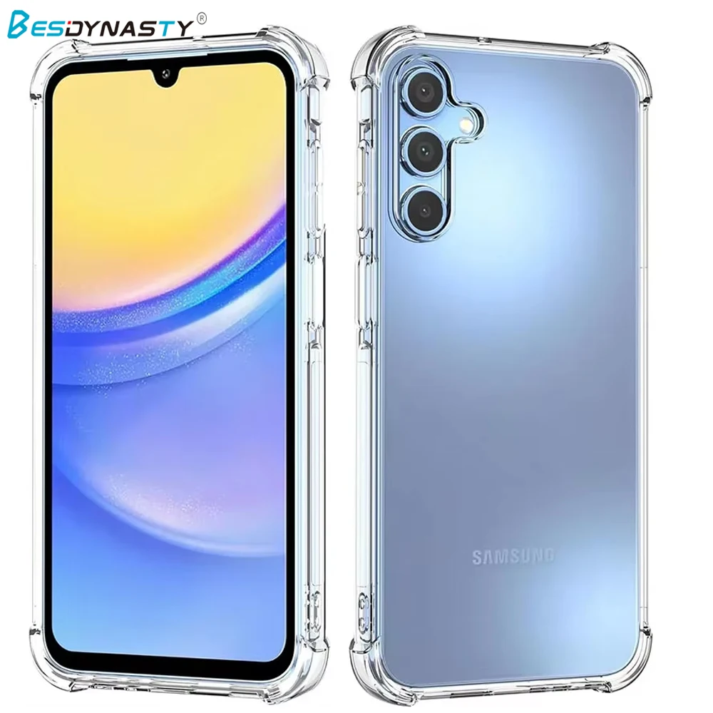 Funda blanda de silicona transparente a prueba de golpes para Samsung Galaxy A56 A36 A26 A25 A05 A05S A35 A04 A14 A24 A35 A55 A54 A53 A52
