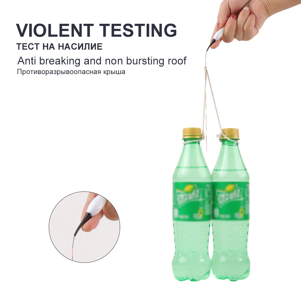 Nano flotador compuesto + 1 CR322 + 1 ganchos para bolsa + 1 flotador de apoyo, flotador de carpa cruciana, accesorios de boya duraderos y sensibles, 1 ud. - imagen 5