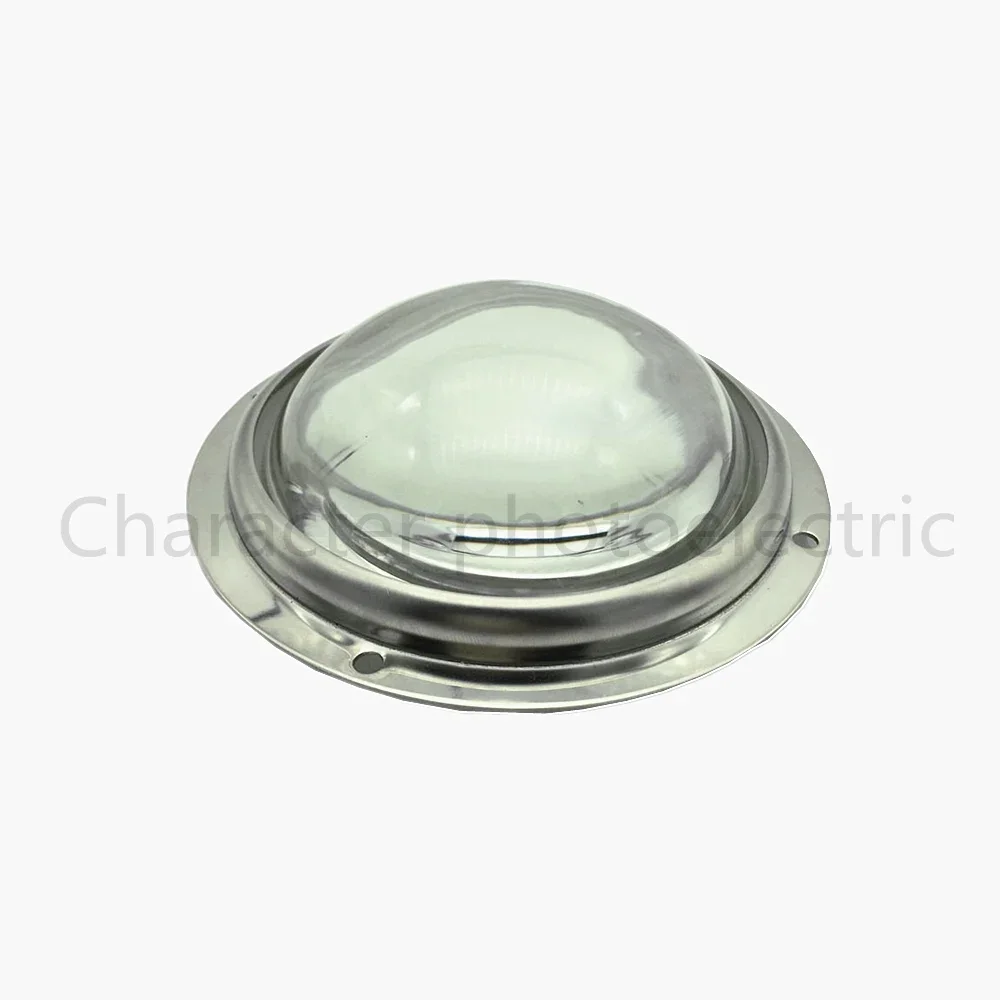 Lente cóncava impermeable de vidrio óptico de 100MM, lente LED de alta potencia 4 en 1 juegos para lámpara LED de 20W 30W 50W 100W