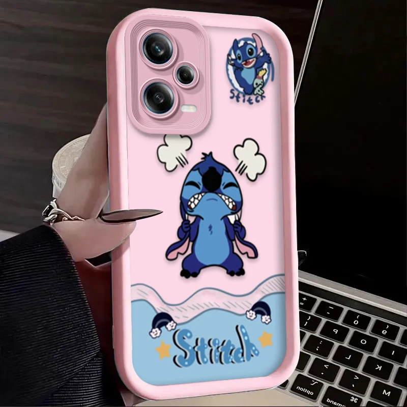 Funda de punto bonita de dibujos animados de Disney para Xiaomi Redmi Note 14 11 13 12 Pro Plus 5G 12S 11S 10S 10 9 Redmi 14C 13C 12C 12 4G A3 A3X - imagen 4