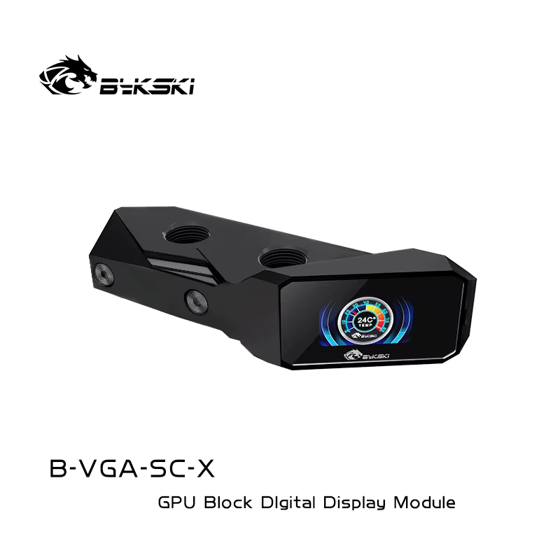 Bykski Medidor Temperatura Agua GPU G1/4 con Pantalla LCD - imagen 2