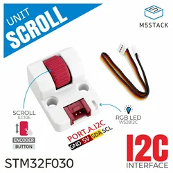 M5Stack Unidad codificador giratorio I2C con LEDs WS2812