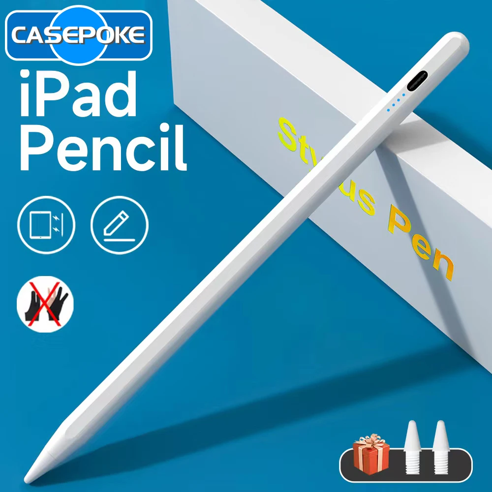 Lápiz de rechazo de palma para iPad, Stylus de Apple, accesorios para iPad Pro Air Mini, bolígrafo para tomar notas de 1 y 2 Generación - imagen 2