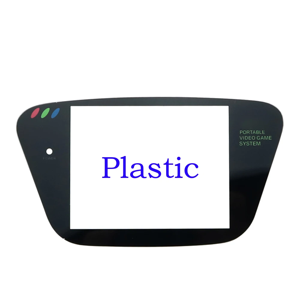 Cubierta protectora de pantalla para Sega Game Gear GG, Material de plástico y vidrio, reemplazo de lente, blanco y negro - imagen 4