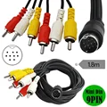 Mini DIN 9pin-6RCA