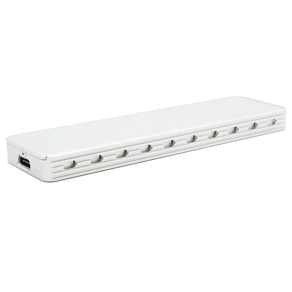 USB3.1 tipo C a M. 2 NVME PCIE SSD carcasa protocolos PCI-E caja de disco duro móvil chip JMS583 disipación de calor de aluminio - imagen 5