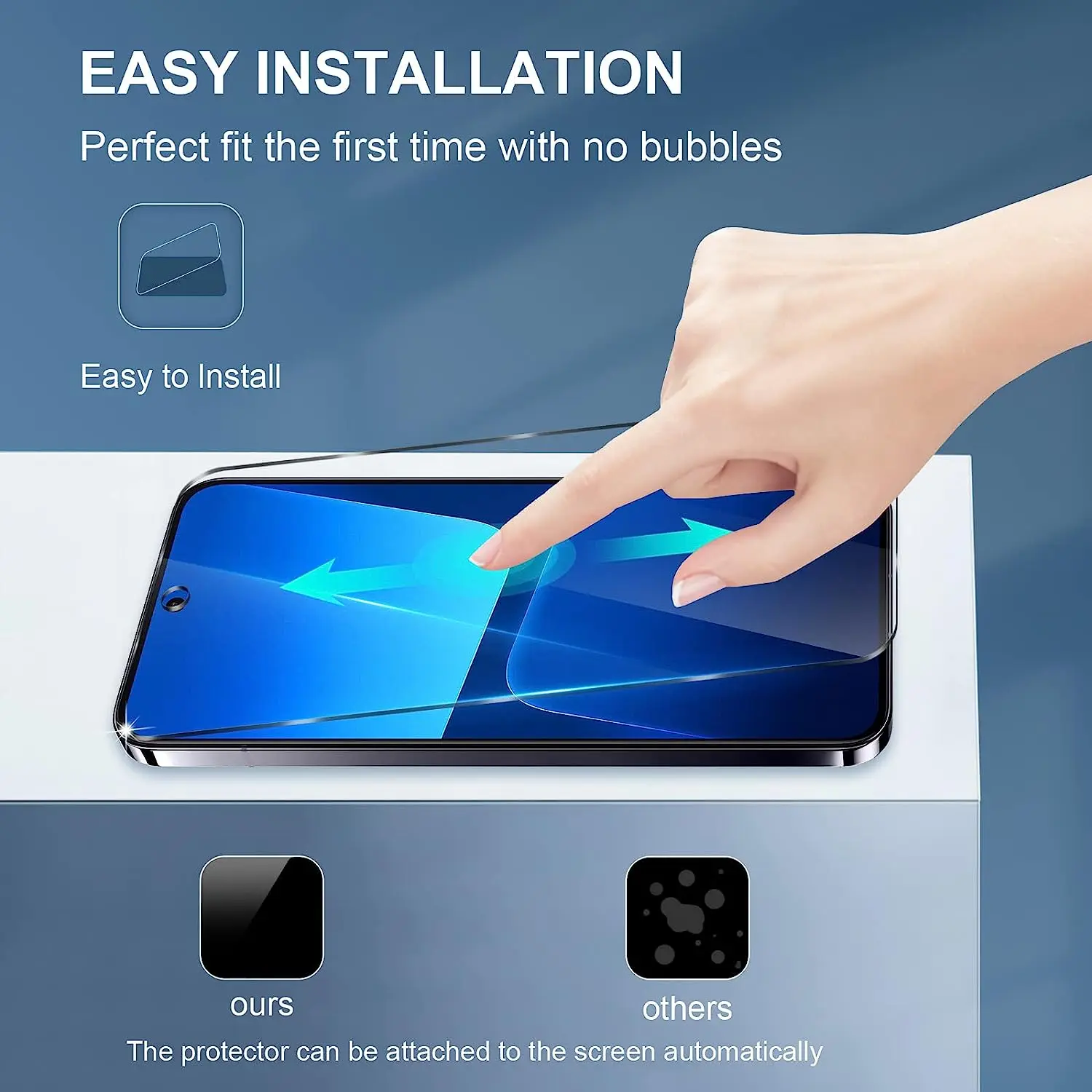 2/4 Uds vidrio templado HD para Xiaomi 13 Xiaomi 14 película protectora de pantalla de vidrio - imagen 3