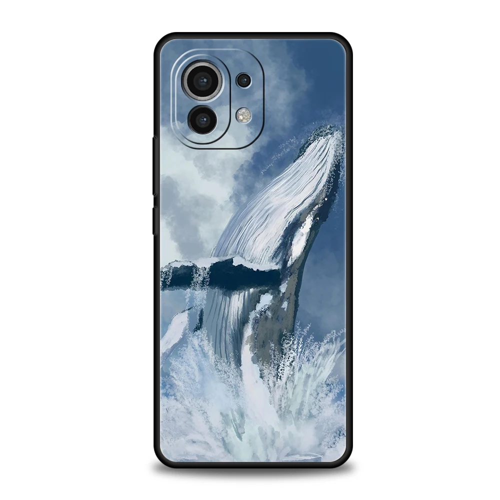 Funda de teléfono para Xiaomi 15 14 13 12 Lite 14T 13T 12T Pro Poco X7 X6 X5 X4 X3 NFC F7 Ultra F6 Pro cubierta delfín ballena pareja emparejada - imagen 5