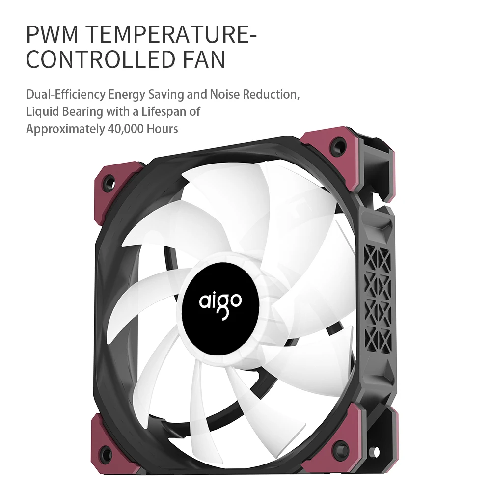 Cooler CPU Aigo ICE600SE ARGB 6 Tubos 120mm PWM - imagen 2
