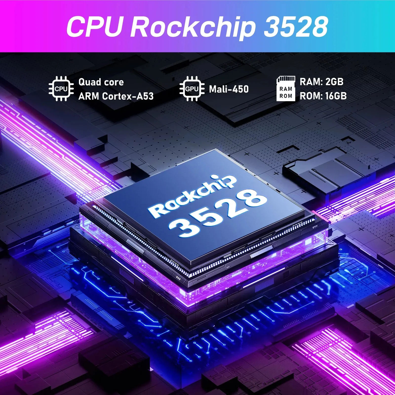 H96 Max M3 Smart TV Stick BT5.0 Android 13 RK3528 8K WIFI6 Build In Voice Control TV Dongle 5G Android TV Box 2GB 16GB - imagen 4