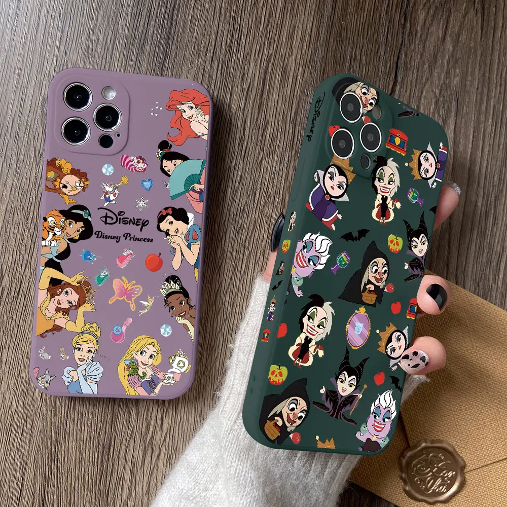 Funda de teléfono de princesa bruja de Disney para Samsung Galaxy A72 A71 A54 A53 A52 A34 A33 A32 A23 A22 A14 A13 A12 4G 5G Capa de borde recto - imagen 3