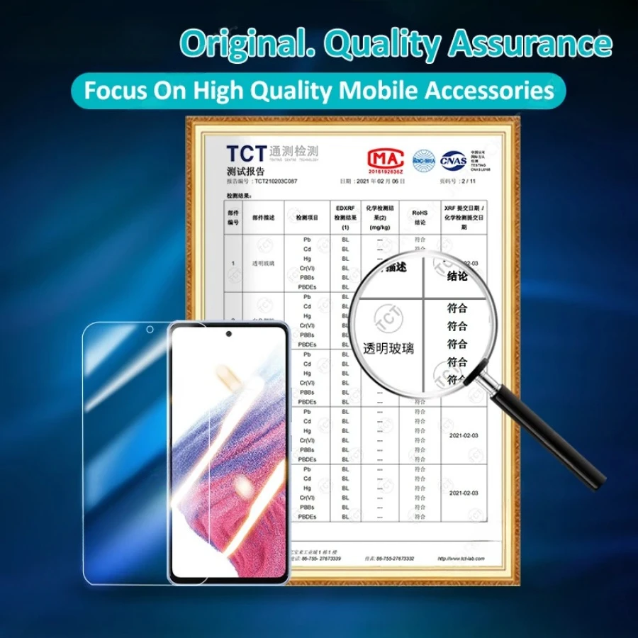 4 Uds vidrio templado para Samsung Galaxy A54 A24 A34 A23 A33 A52 A26 A36 A56 vidrio protector para Samsung F16 M16 M06 A06 A16 5G - imagen 4