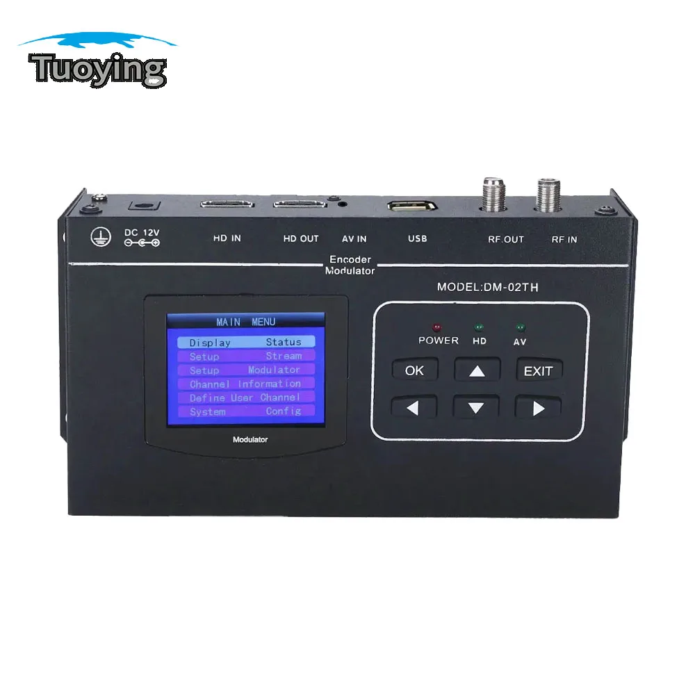 Codificación y modulación de señales RF integradas, canal único de alta definición H264 HDMI a RF (DVB-T), para sistemas de TV de hotel