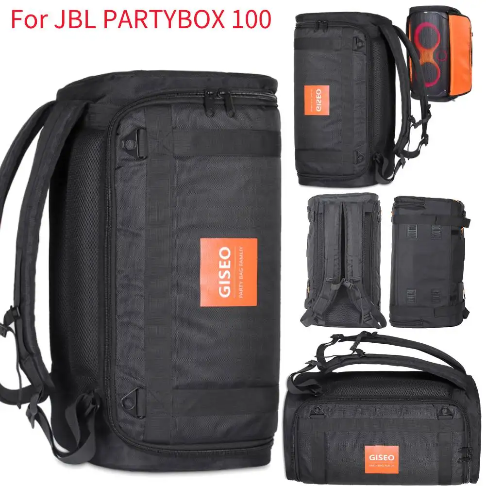 Bolsa de almacenamiento de altavoz para JBL PARTYBOX 100, funda protectora de viaje para altavoz, estuche de almacenamiento de transporte transpirable de gran capacidad