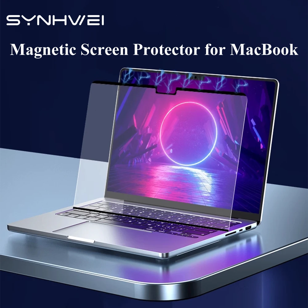 Protector de pantalla antiluz azul MacBook Pro Air 13 pulgadas (2016 ~ 2022) M1/M2 filtro protector de pantalla magnético reduce la fatiga ocular