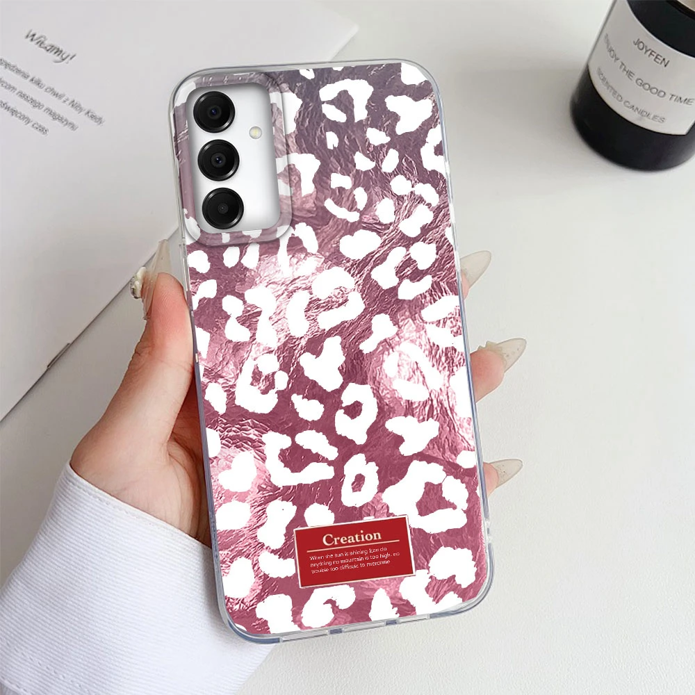  ﻿ Funda de teléfono creativa Retro marrón leopardo para Samsung Galaxy A16 A55 A07 A17 A56 A36 A26 A53 A06 A14 A24 A34 A54 A15 A12 - imagen 5