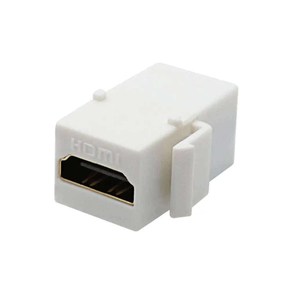 YuXi-adaptador acoplador para placa de pared, 1 piezas, recto, 180 °, Compatible con HDMI, hembra a hembra - imagen 5