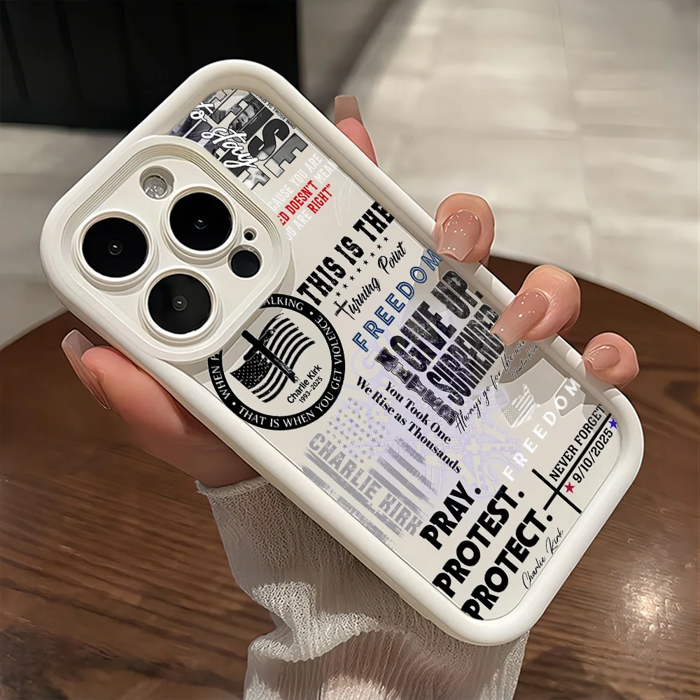 Funda de teléfono c-Charlie_Kirks a la moda para Samsung S25 S24 S23 S22 S21 S20 F06 M16 Note 20 FE Plus Ultra 4G 5G funda de silicona - imagen 3