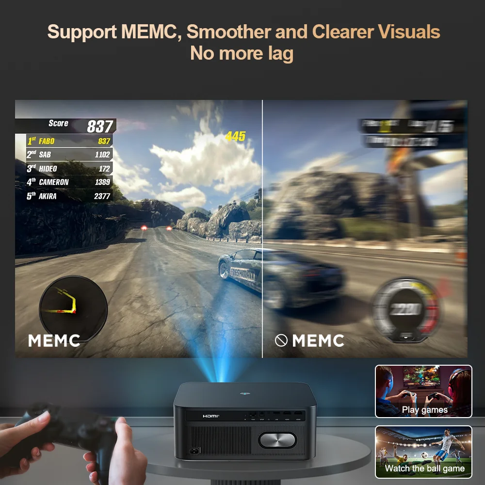 ThundeaL 3000Ansi 4K Full HD proyector TD98Pro 2G 32G cine en casa WiFi Android portátil Samrt TV cine TD98 Pro proyector de haz proyector portátil 4k proyector proyector portátil proyectores 4k proyector 4k proyectore - imagen 5