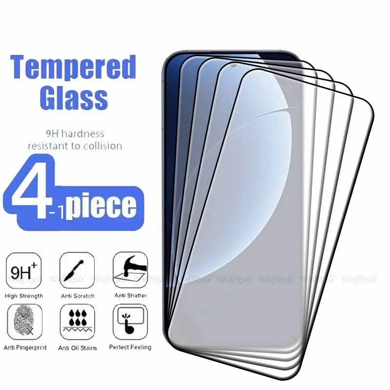 4 Uds para Realme GT 8 Pro vidrio Realme GT 8 vidrio templado Protector de teléfono cubierta completa pegamento 9H Protector de pantalla Realme GT 8 Pro