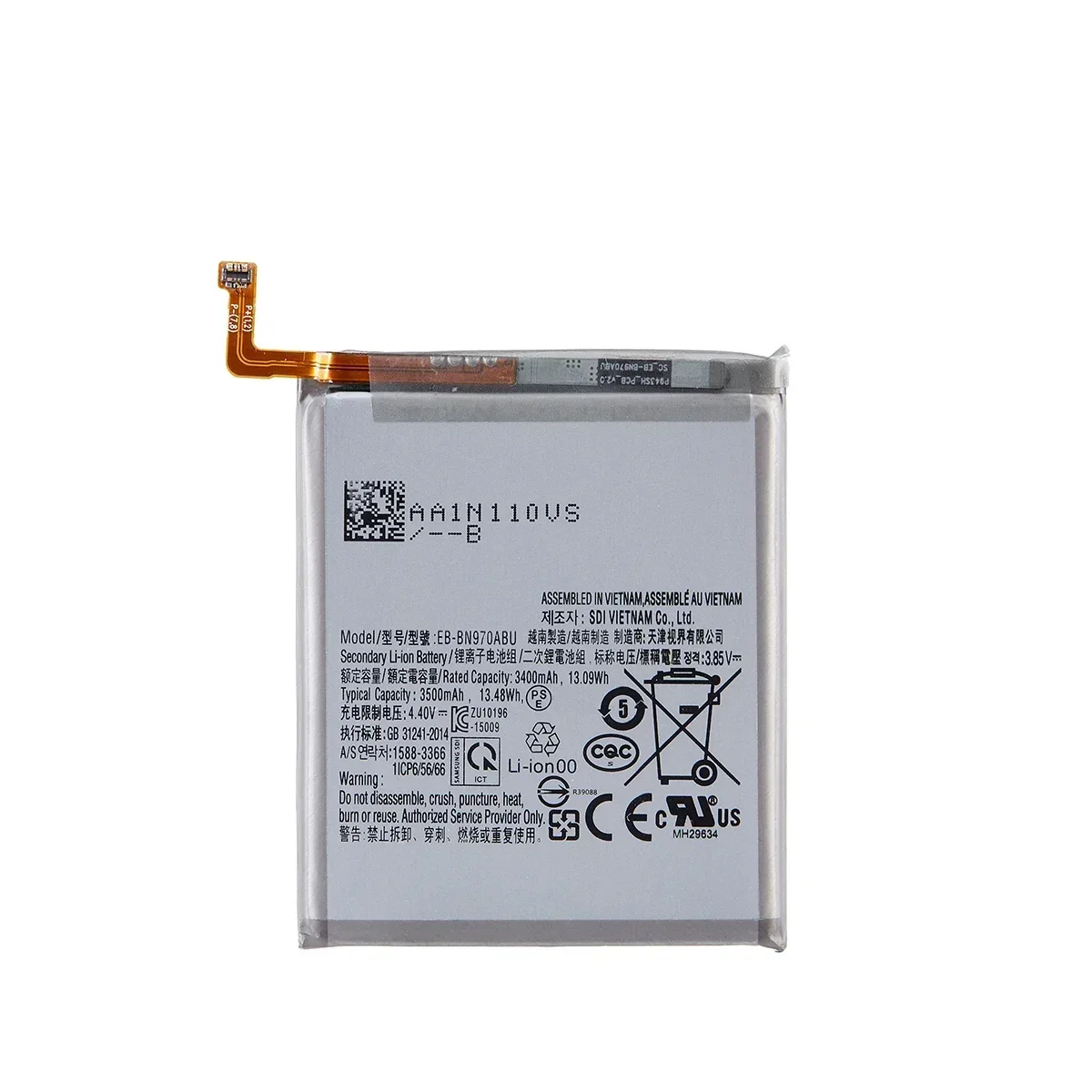 Nueva batería de repuesto EB-BN970ABU de 3500mAh para Samsung Galaxy Note 10 Note X Note10 NoteX Note10 5G - imagen 2
