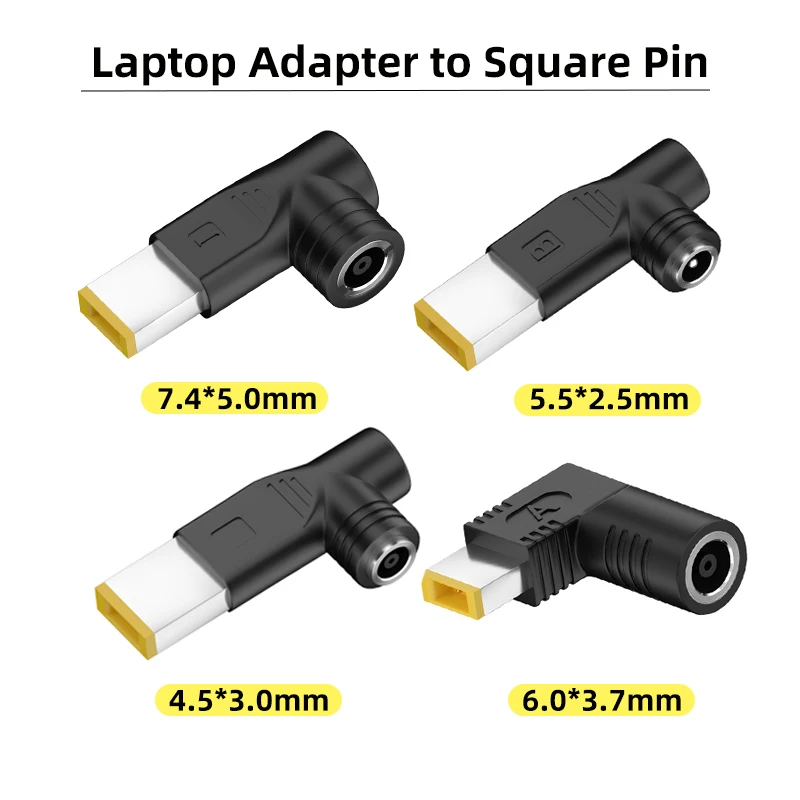 5,5*2,5 7,4 6,0*3,7mm a adaptador de corriente CC de Pin cuadrado 240W convertidor de cargador de ordenador portátil para Lenovo ThinkPad Yoga Legion fuente de alimentación